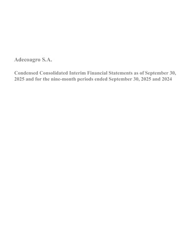 Thumbnail Adecoagro Financial Statement 2025-9m