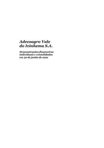 Thumbnail Adecoagro Financial Statement 2021-h1