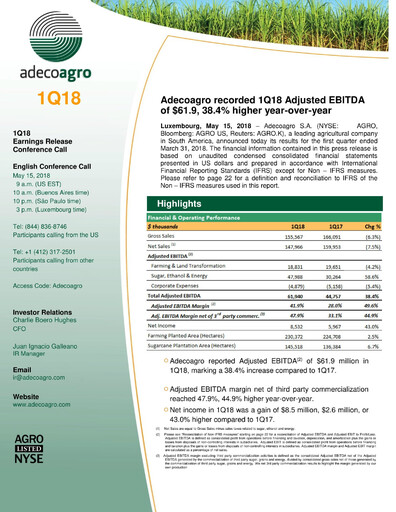 Thumbnail Adecoagro Quarterly Report 2018-q1