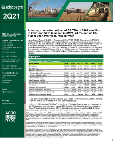 Thumbnail Adecoagro Quarterly Report 2021-q2