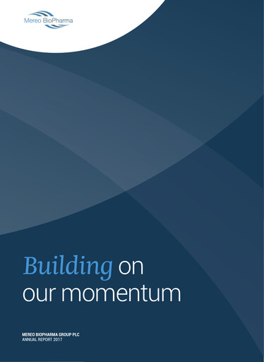 Miniature Mereo BioPharma Group Rapport annuel 2017