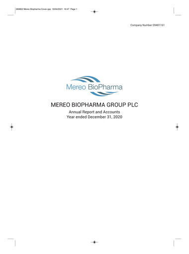 Miniature Mereo BioPharma Group Rapport annuel 2020