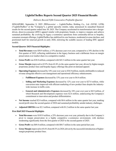 Thumbnail LightInTheBox Holding Quarterly Report 2025-q2