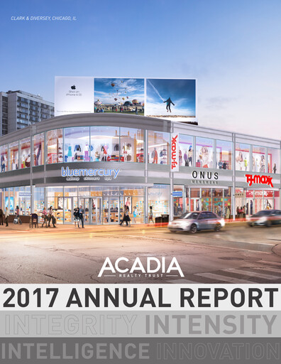 Vorschaubild Acadia Realty Trust
 Jahresbericht 2017