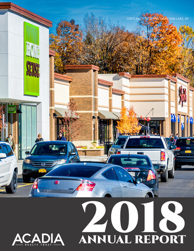 Vorschaubild Acadia Realty Trust
 Jahresbericht 2018