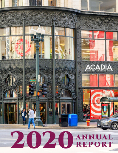Vorschaubild Acadia Realty Trust
 Jahresbericht 2020