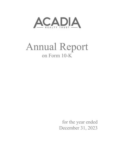 Vorschaubild Acadia Realty Trust
 Jahresbericht 2023