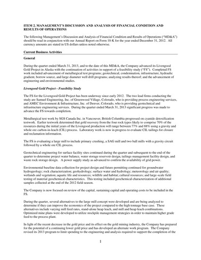 Thumbnail International Tower Hill Mines Quarterly Report 2013-q1