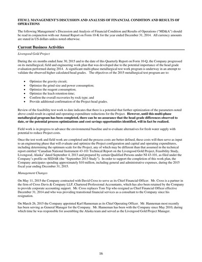 Thumbnail International Tower Hill Mines Quarterly Report 2015-q2