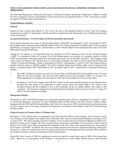 Thumbnail International Tower Hill Mines Quarterly Report 2017-q1