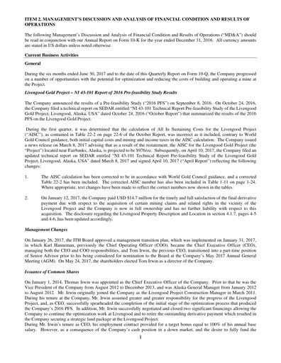 Thumbnail International Tower Hill Mines Quarterly Report 2017-q2