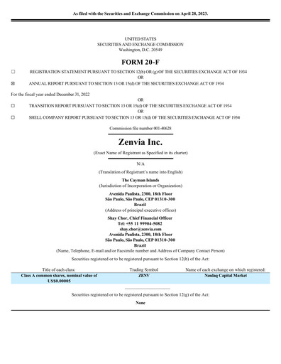 Thumbnail Zenvia Annual Report 2022