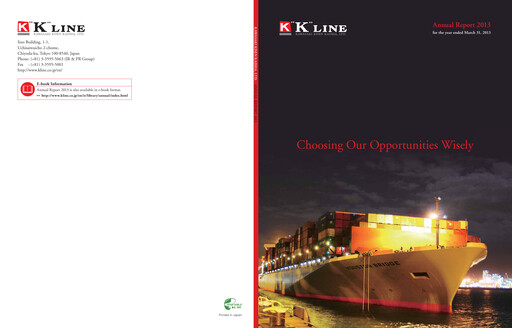 Thumbnail “K” Line
 Annual Report 2013