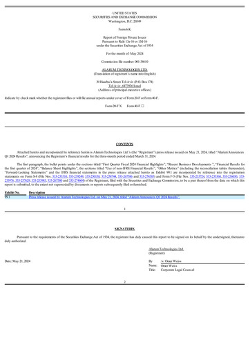 Thumbnail Alarum Technologies Quarterly Report 2024-q1