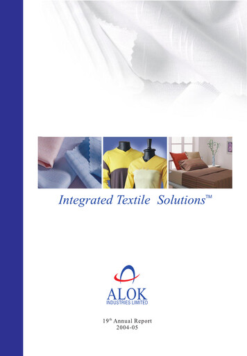 Thumbnail Alok Industries Annual Report 2004-2005