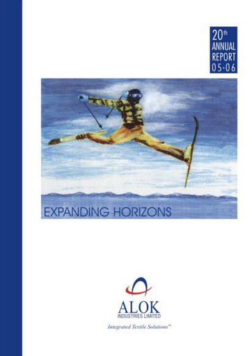 Thumbnail Alok Industries Annual Report 2005-2006