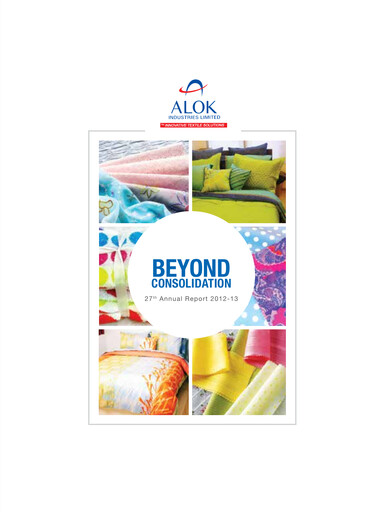 Thumbnail Alok Industries Annual Report 2012-2013