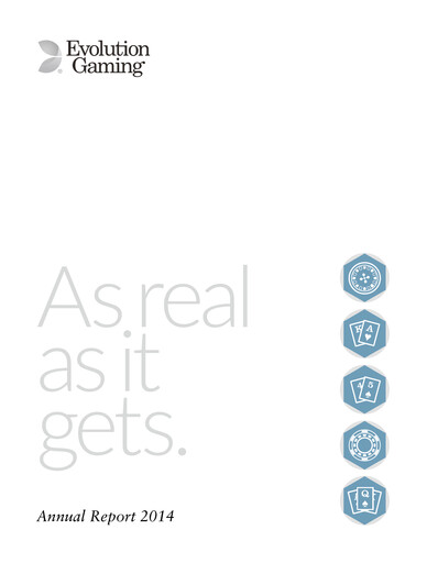 Thumbnail Evolution Gaming Annual Report 2014