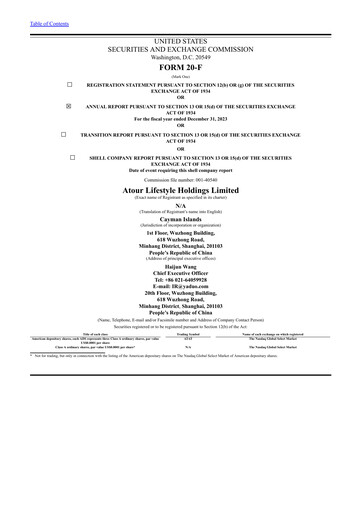 Thumbnail Atour Lifestyle Annual Report 2023