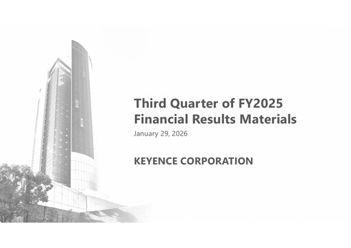 Thumbnail Keyence Quarterly Report 2025-q3