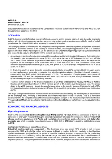 Miniature WEG ON Bilan financier 2013