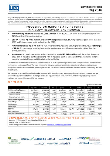 Thumbnail WEG ON Quarterly Report 2016-q3