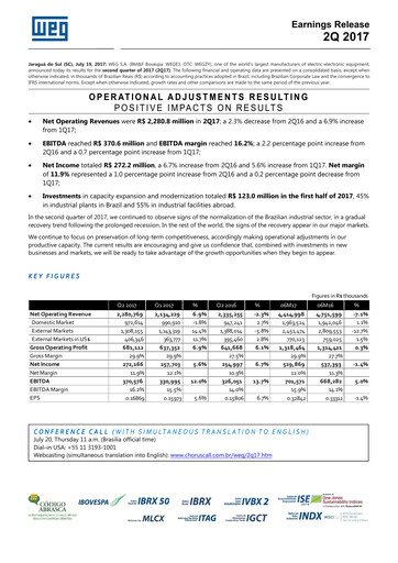 Thumbnail WEG ON Quarterly Report 2017-q2