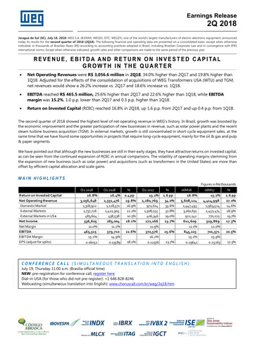 Thumbnail WEG ON Quarterly Report 2018-q2