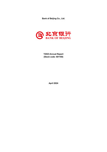 Thumbnail Bank of Beijing Annual Report 2023