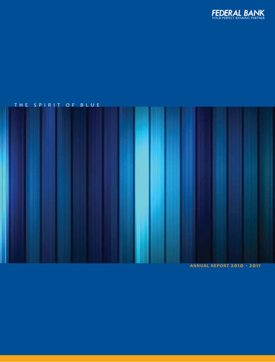 Thumbnail Federal Bank Annual Report 2010-2011