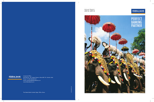 Thumbnail Federal Bank Annual Report 2012-2013