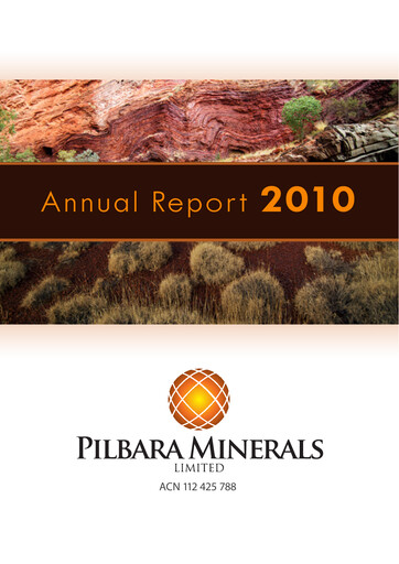 Thumbnail Pilbara Minerals Annual Report 2010