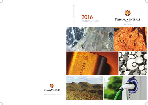 Thumbnail Pilbara Minerals Annual Report 2016