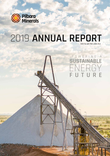 Thumbnail Pilbara Minerals Annual Report 2019