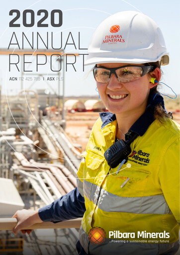 Thumbnail Pilbara Minerals Annual Report 2020