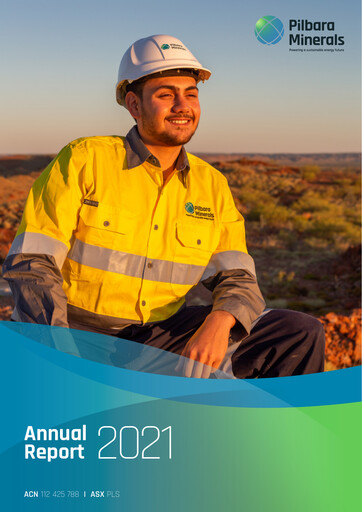 Thumbnail Pilbara Minerals Annual Report 2021