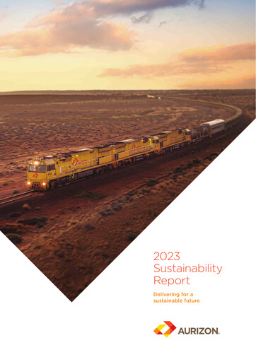 Thumbnail Aurizon Holdings Sustainability Report 2023