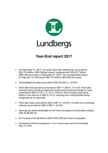 Thumbnail Lundbergföretagen Financial Report 2017