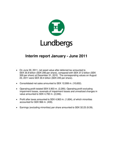 Thumbnail Lundbergföretagen Half-year Report 2011-h1