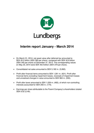 Thumbnail Lundbergföretagen Quarterly Report 2014-q1