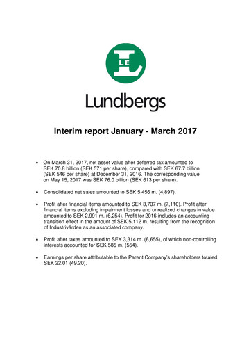 Thumbnail Lundbergföretagen Quarterly Report 2017-q1