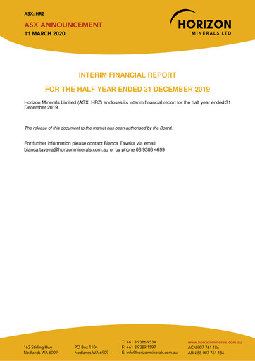 Thumbnail Poseidon Nickel Financial Report 2020-h1
