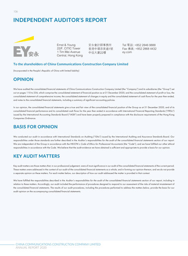 Thumbnail China Communications Construction Financial Statement 2020