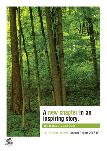 Miniature JK Cement

 Rapport annuel 2008-2009