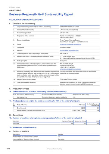 Thumbnail JK Cement

 ESG Report 2024-2025