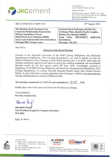 Thumbnail JK Cement

 Quarterly Report 2022-q1