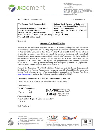 Thumbnail JK Cement

 Quarterly Report 2022-q2