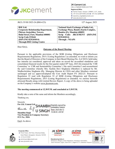 Thumbnail JK Cement

 Quarterly Report 2023-q1