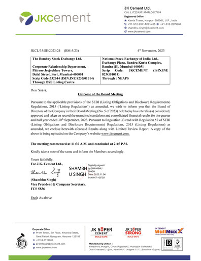 Thumbnail JK Cement

 Quarterly Report 2023-q2