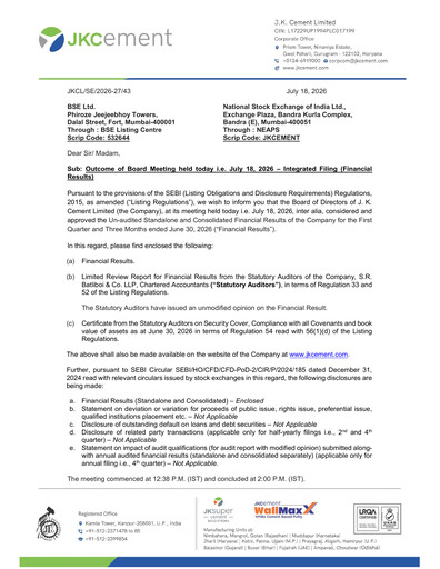 Thumbnail JK Cement

 Quarterly Report 2026-q1